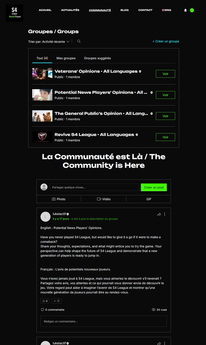 s4leaguerevival's tweet photo. The "S4 League Revival Project" website is now OPEN 🟢

A space where the community can come together and have their say on the future of S4 League.

Sections: 

🏠 Home 
📰 News
🌍 Community
📖 Blog
📩 Contact 

🔗 Visit our website through the link in our profile.

#gaming_news https://t.co/Yv8VwXWfrv