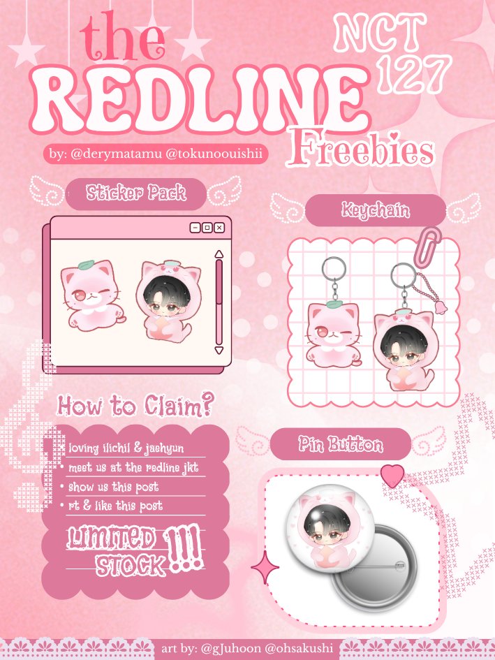 derymatamu's tweet photo. 𖥨 ¡! 💌 NCT 127 The Redline in Jakarta Freebies 𖦹´

by @derymatamu @tokunooishii

📅 03 oct 2026
📍Indonesia Arena
⏰️ TBA

limited quantities‼️
help rt &amp; like juseyo 🙏🏻

jaehyun chibi art by: @gJuhoon
jeongbokhyun art by: @ohsakushi https://t.co/5tEotbZ3yL