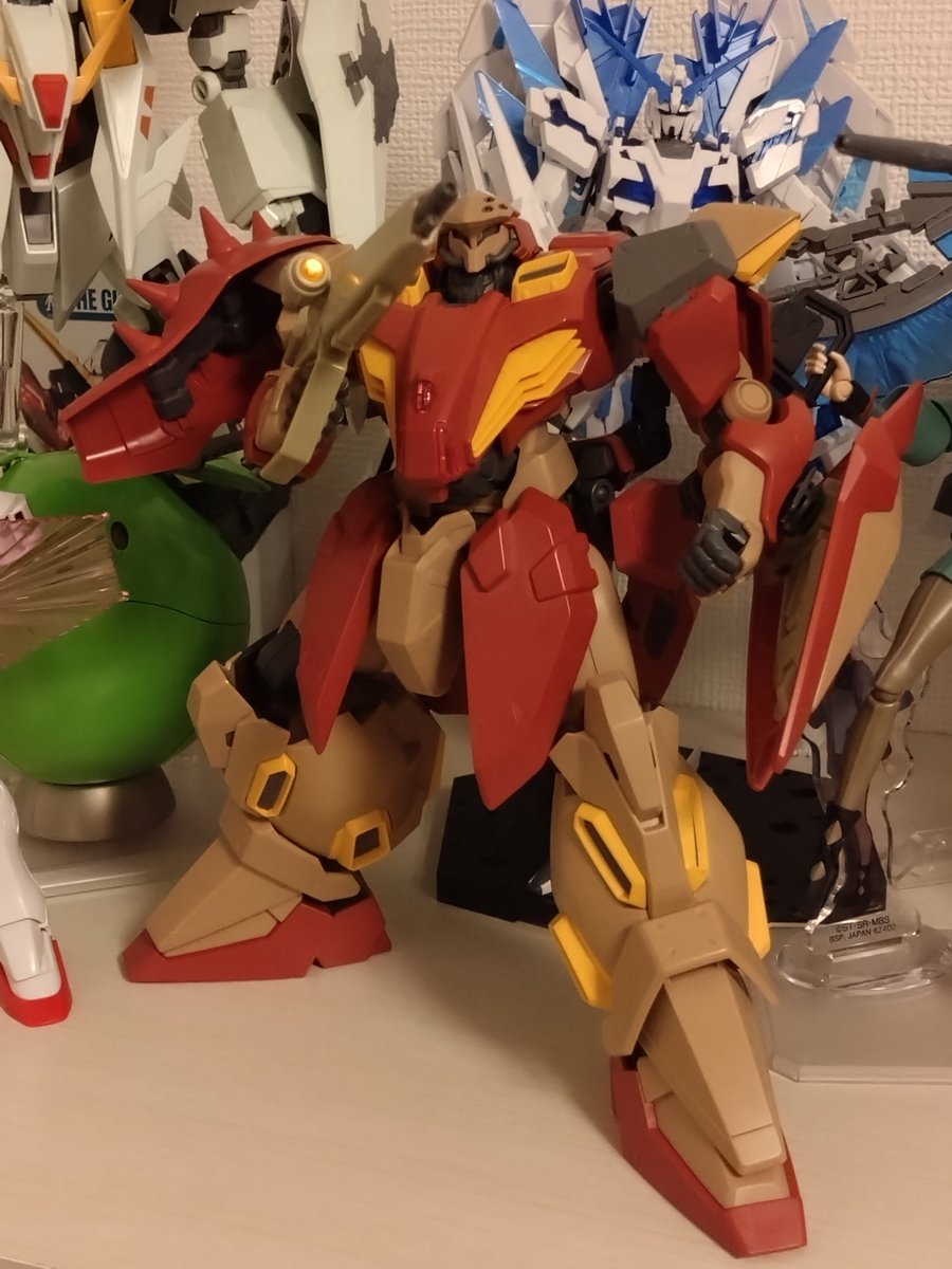 Raimo_X's tweet photo. ガウマン機を組みました！思っていたより大きいメッサー。満足度お高い。 https://t.co/iC62YqcmFK