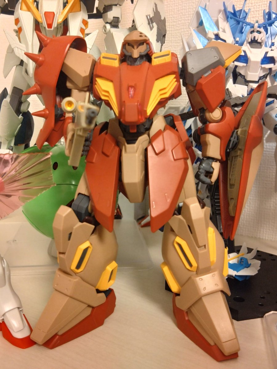 Raimo_X's tweet photo. ガウマン機を組みました！思っていたより大きいメッサー。満足度お高い。 https://t.co/iC62YqcmFK
