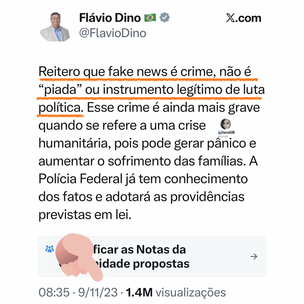 iaragb's tweet photo. Ué…
Fake News é crime⁉️ https://t.co/bBWGQD5ztK