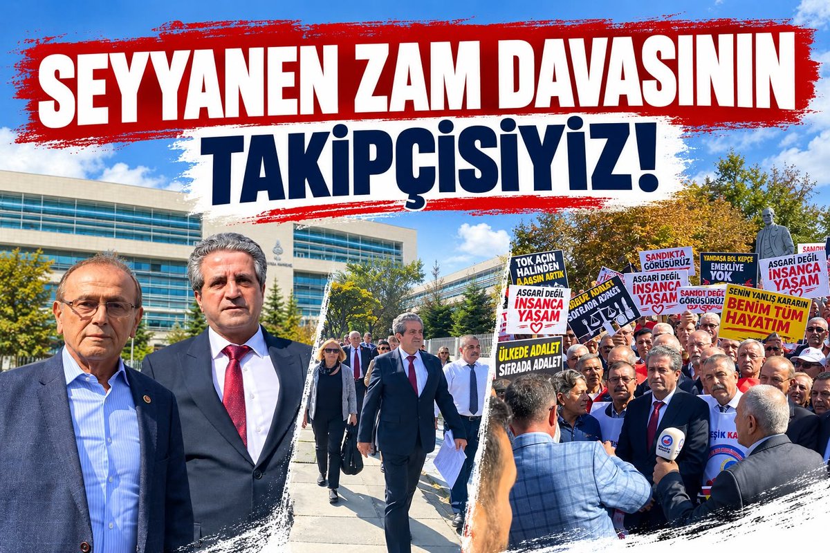 av_gundogan's tweet photo. KAMUOYUNA DUYURU

25.09.2026 tarihinde saat 15.00’te Anayasa Mahkemesi önünde yapılacak basın açıklaması öncesinde hepimizi derinden sarsan acı bir olay yaşandı.

Basın açıklamamıza katılan 60 yaşındaki emekli polis memuru Ali ŞEKEROĞLU, elinde “Para için değil, onurumuz için!” yazılı döviziyle aramızdaydı. Olay öncesinde çevresindekilere geçinemediğini ve ailesinin yaşadığı ekonomik sıkıntıları anlatmış; “Torunum oldu, altın bile takamadım… Geçinemiyorum…” sözleriyle içinde bulunduğu durumu dile getirmişti.

Ali ŞEKEROĞLU, daha sonra yaşamına son verme girişiminde bulunmuş, kaldırıldığı hastanede yapılan tüm müdahalelere rağmen hayatını kaybetmiştir. Kendisine Allah’tan rahmet; ailesine, yakınlarına, sevenlerine ve tüm emeklilerimize başsağlığı ve sabır diliyoruz.

ARTIK BIÇAK KEMİĞE DAYANMIŞTIR!

Bir ömür bu ülkeye hizmet etmiş hiçbir emeklimiz geçim sıkıntısı ve ekonomik çaresizlik içerisinde yalnız bırakılmamalıdır. SON ÇARE İNTİHAR DEĞİL, İNSANCA YAŞAM OLMALIDIR!

Emeklinin sesini duymayanlara buradan bir kez daha açıkça söylüyoruz: “EMEKLİ SEÇİME KADAR SABREDER; SEÇİMDEN SONRA İSE SİZE SABIRLAR DİLER!”
Bunu bir köşeye yazın. 

Emeklinin sesini duyun. Geçim mücadelesini görün. Seyyanen zam mağduriyetini giderin.

BU MÜCADELE BURADA BİTMEYECEK!

Seyyanen Zam Mağdurları Platformu ve
Seyfettin ÇİLESİZ Vekili
Av. Ali Erdem GÜNDOĞAN