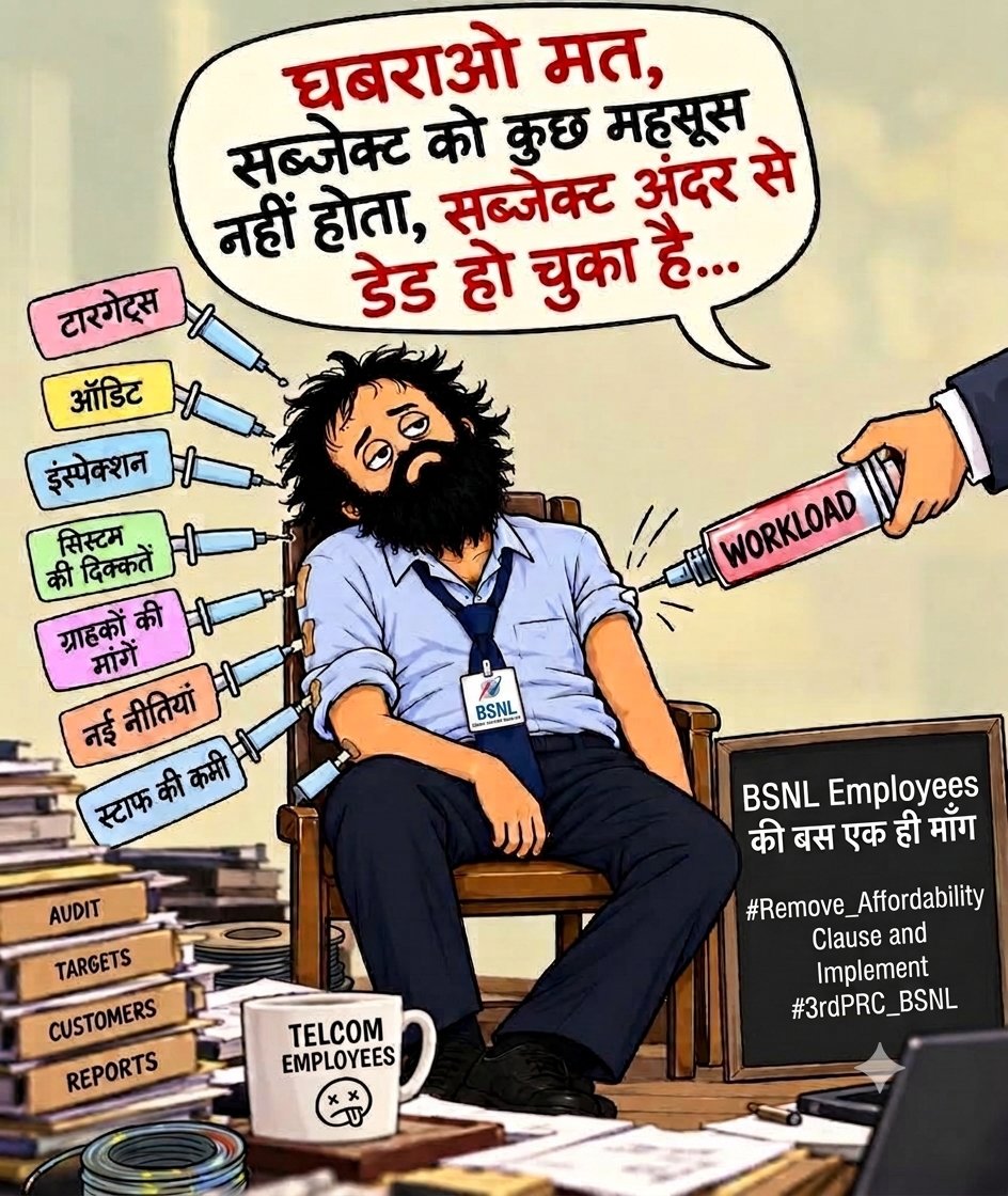 dattadubile's tweet photo. BSNL is pioneering true #AtmanirbharBharat by deploying India’s 100% indigenous Swadeshi 4G/5G stack! BSNL employees drive strategic telecom sovereignty. Time to honor their hard work by implementing the 3rd PRC! 📱⚡
#Remove_Affordability_Clause #3rdPRC_BSNL
 @JM_Scindia https://t.co/j0oOHMao7f