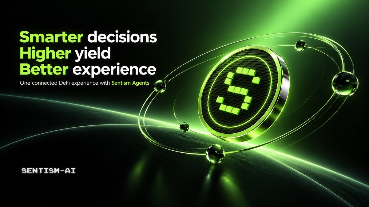 Sentism_ai's tweet photo. SentismAI is built to make DeFi feel more connected.🤝

Understand the market.
Find the better path.
Let agents keep working.

Insights, routing, and automation — in one flow.🌊

Less switching.
More continuity.

That's the Sentism experience.💚

$SENTIS #SentismAI #DeFAI https://t.co/MfvMN450e1