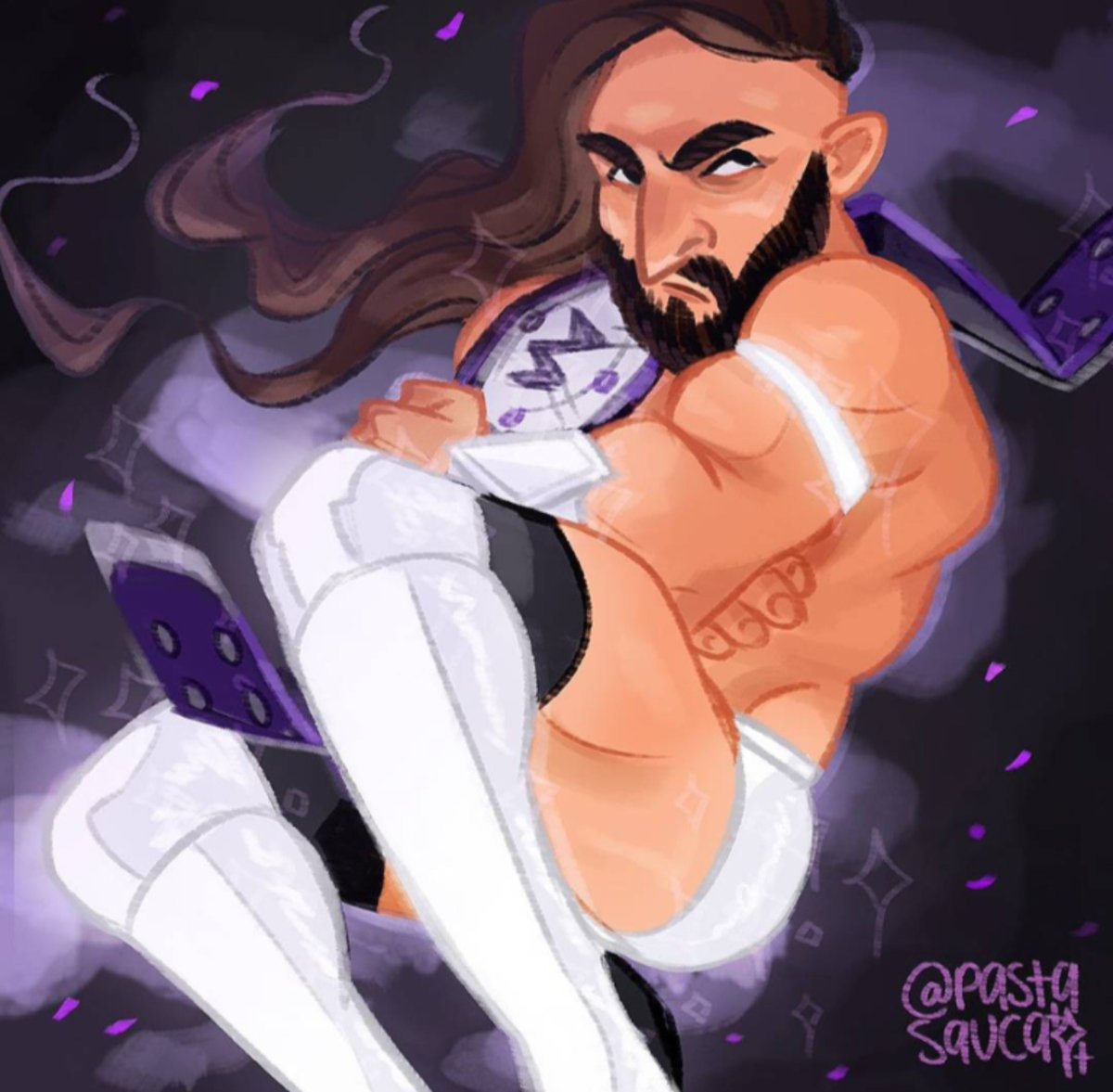 pastasauca's tweet photo. rip PAC 💔

the love you had for your craft was so pure. thank you for being my muse, for inspiring me and the brief conversations we shared as we crossed paths. it was an honour to be your fan. 

the bastard and the king, forever my favourite to ever do it 💜🖤 https://t.co/OosZqmU7lw