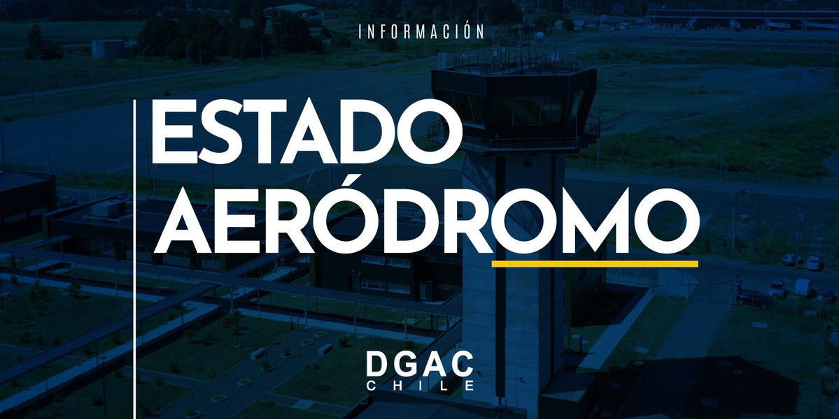 DGACChile's tweet photo. 📍#LaSerena I Informamos que el aeródromo La Florida se encuentra operando con baja visibilidad producto de la presencia de niebla. 
Te recomendamos consultar el estado de tu vuelo con la aerolínea. https://t.co/BVbfu6kV4R
