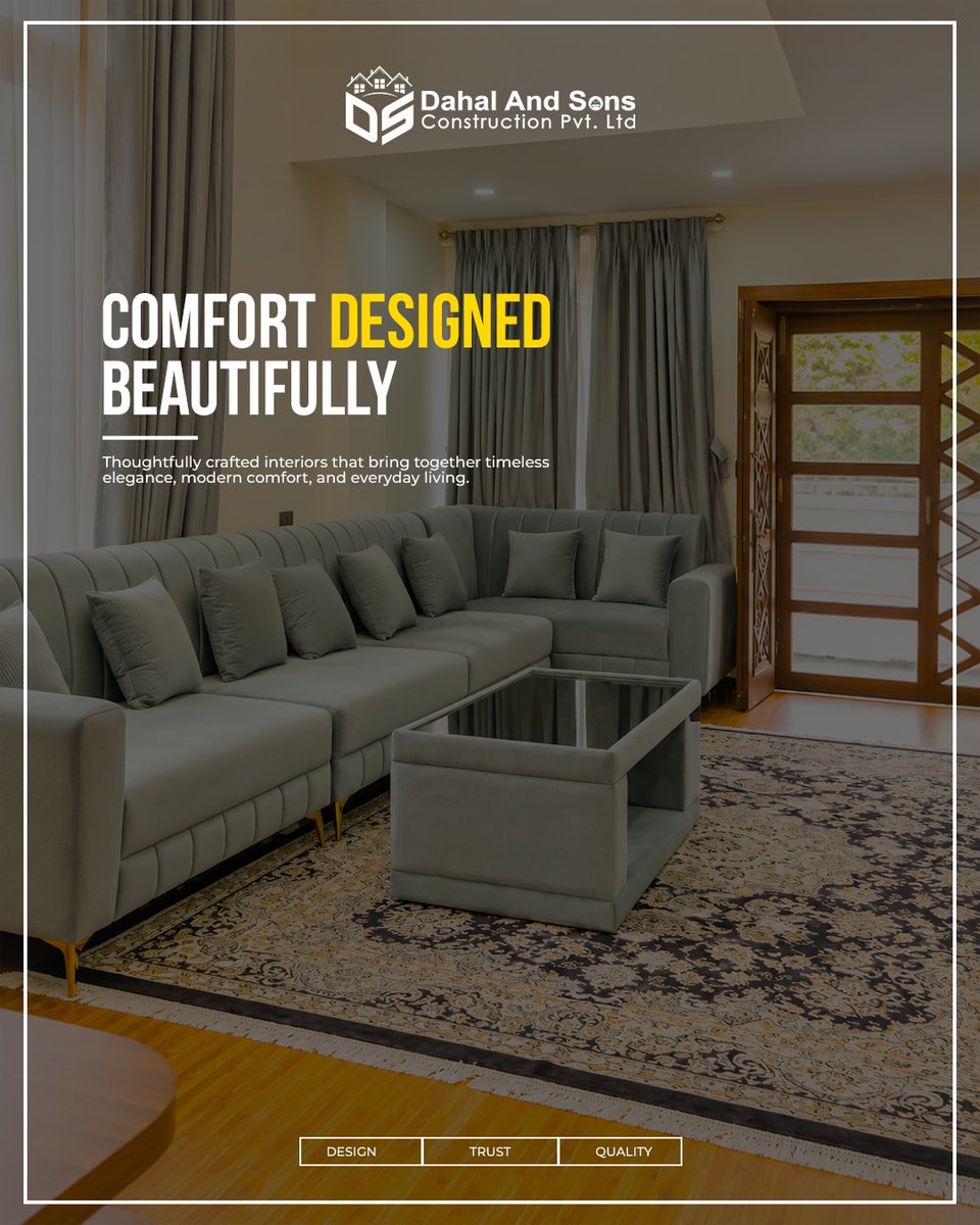 benjaminwrighty's tweet photo. Comfort designed, beautifully lived. A beautiful home is not just about how it looks—it’s about how it makes you feel. Dahal &amp; Sons Construction creates elegant, functional interiors tailored to your lifestyle, with thoughtful details that add https://t.co/GSmhYZujc0