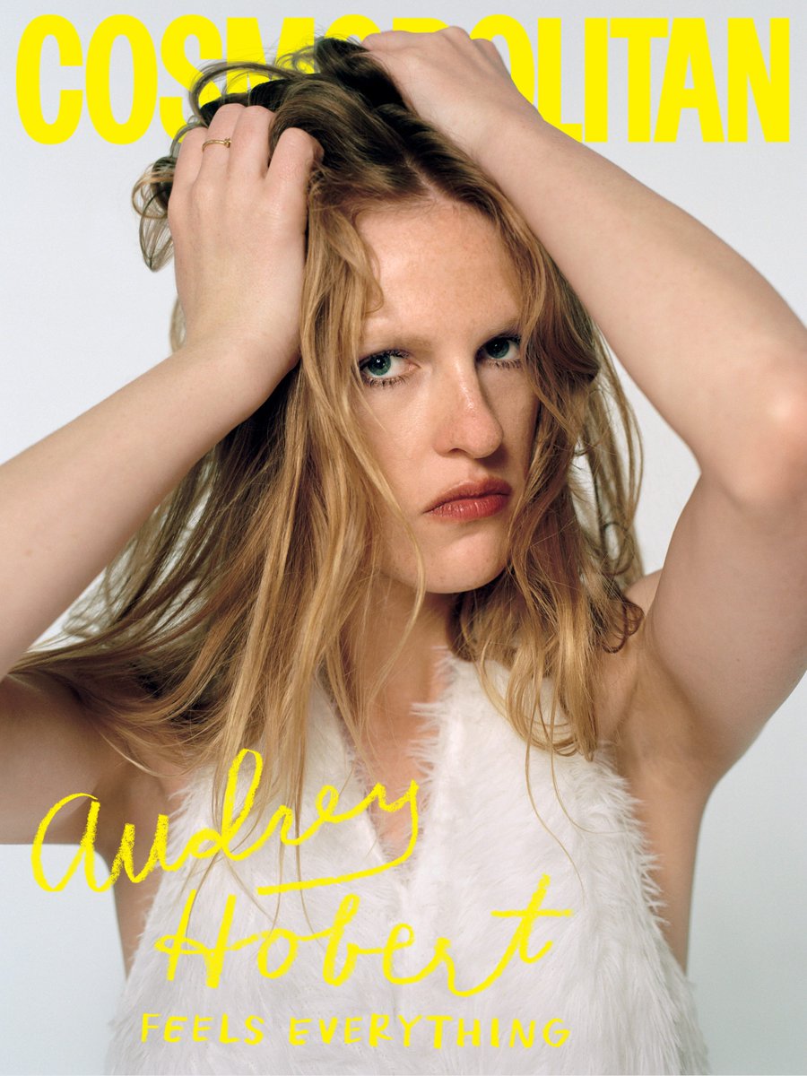 Cosmopolitan's tweet photo. Audrey Hobert feels everything. But you already know that. 

The budding pop star opens up about everything from the worst dates she’s been on to her writing process to what love looks like with her boyfriend now. Read the cover story: https://t.co/Kdh8Wx5Z2z https://t.co/S4cxUL6602