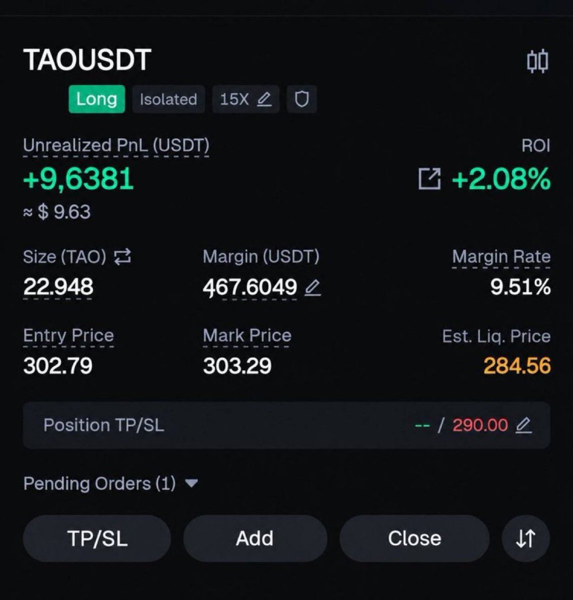 JUAN_CRYPTO8's tweet photo. $TAO LONG SETUP
Just follow the plan.
Entry: $302.70
2nd : $295
Margin: $470
SL: $290
🔥 $150 → $1,500 challenge
#Cryptocurrency #Bitcoin #UAE #UnitedState #Singapore #Italy
Free to join
⬇️
https://t.co/bT5K5RwnFj https://t.co/NirFbqHlx5