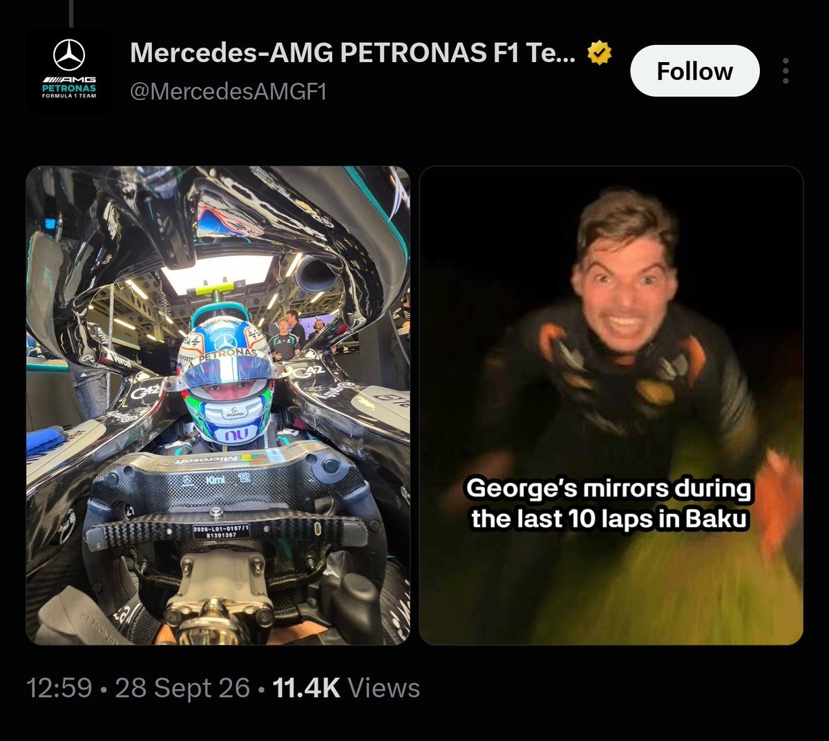 verstappenews's tweet photo. mercedes admin?? 💀 https://t.co/uu9OhtBMb8