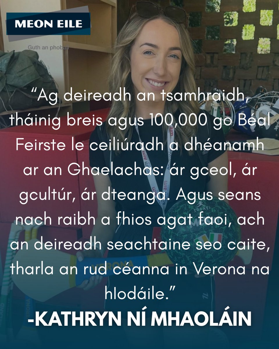 MeonEile's tweet photo. 'Ceiliúradh ar an chultúr Ghaelach ag Fleadh Verona' le Kathryn Ní Mhaoláin ✍🏻

Alt iomlán thíos👇:
https://t.co/ReOGnVo3i8... https://t.co/5H010xSNmJ