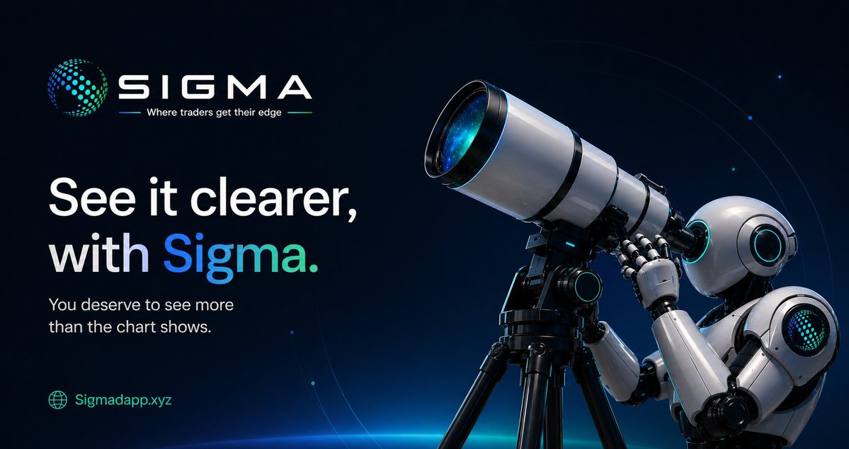 usesigma's tweet photo. A trader who intends to go farther than others must see farther and clearer, beyond the vanishing points. 🛣

Sigma is your eyes, helping you see tokens beyond what other tools can and what the market shows.

From cleaner  analytics to AI-powered context and fast token tracking. https://t.co/8Hl2SU03Gs