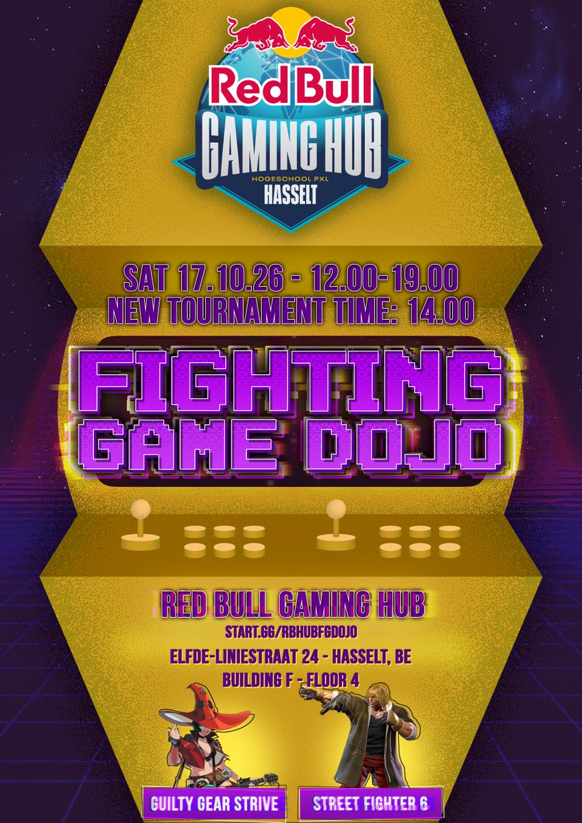 TrainingWolfFGC's tweet photo. We're early this time around! Fighting Game Dojo's 2nd anniversary will be help on Saturday, October 17th at our usual spot in the @RedBullBe Gaming Hub at @Esports_PXL!

Sign up via: https://t.co/scDvbncEvD https://t.co/BKN6MK1CCN