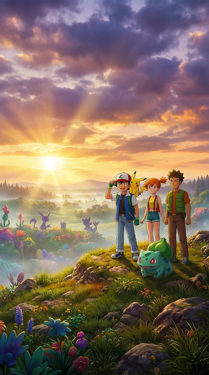 WSSMihawk's tweet photo. Pokémon Characters #AshKetchum #Misty #Brock #Pikachu #Bulbasaur #Pokemon https://t.co/qN6qIapEmV