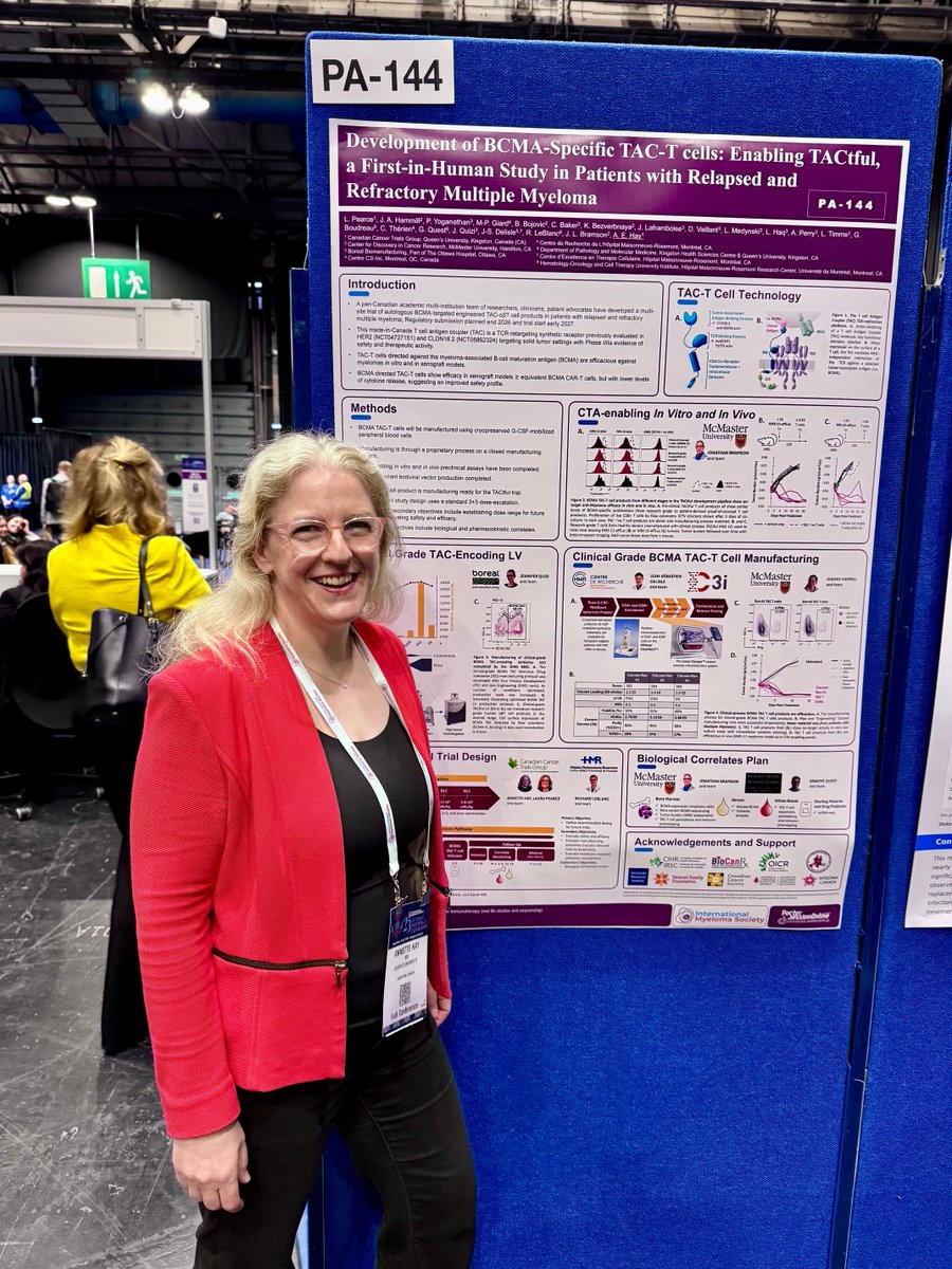 CDNCancerTrials's tweet photo. CCTG poster presentations at #IMS26 in Glasgow, Scotland 🏴󠁧󠁢󠁳󠁣󠁴󠁿 ! Dr. Annette Hay with the TACtful Trial poster and Dr. Florenica Comelles presents the MY13 trials in progress abstract poster (Study Chair Dr. Hira Mian) https://t.co/eu0KMM4avA