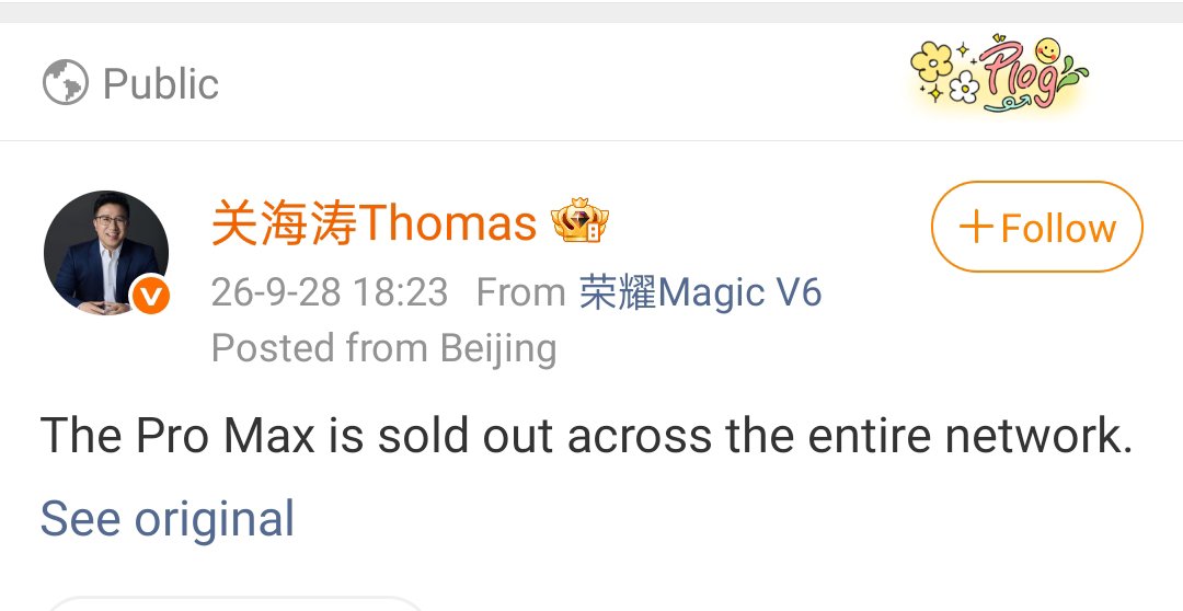 xzhaniverse's tweet photo. global chief marketing officer of @Honorglobal posted that honor magic9 promax flagship series endorsed by global brand spokesperson #XiaoZhan is ✨sold out✨ across all 🇨🇳online platforms 😌 it's only been few hours since release 🤭

god of wealth's impact ✨ 

#XiaoZhanxHonor https://t.co/qJ5FyFrHho