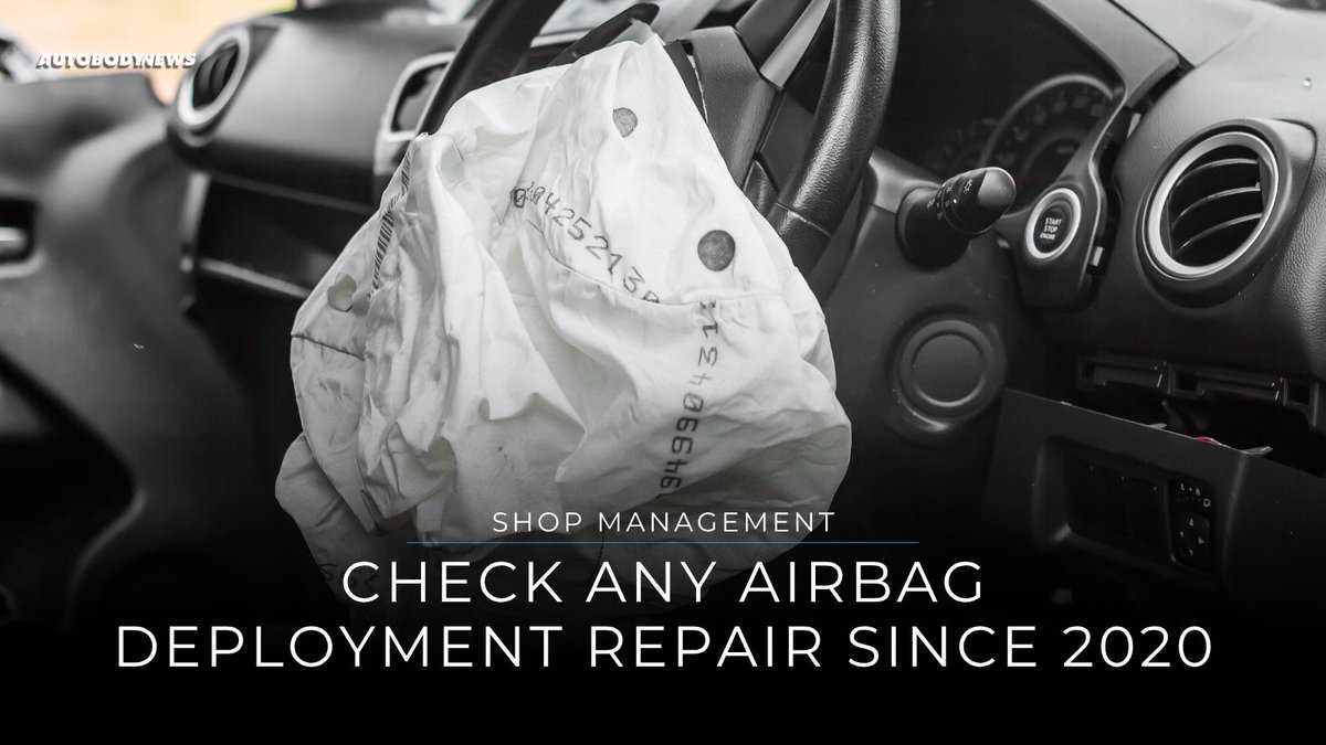 autobodynews's tweet photo. NHTSA recommends checking any vehicle with a driver airbag deployment since 2020, especially if a dealership didn't handle the repair.

Read more: https://t.co/Mw0ldNoKCX

#VehicleSafety #autobody #PartsSourcing https://t.co/wPPbnTuUa6