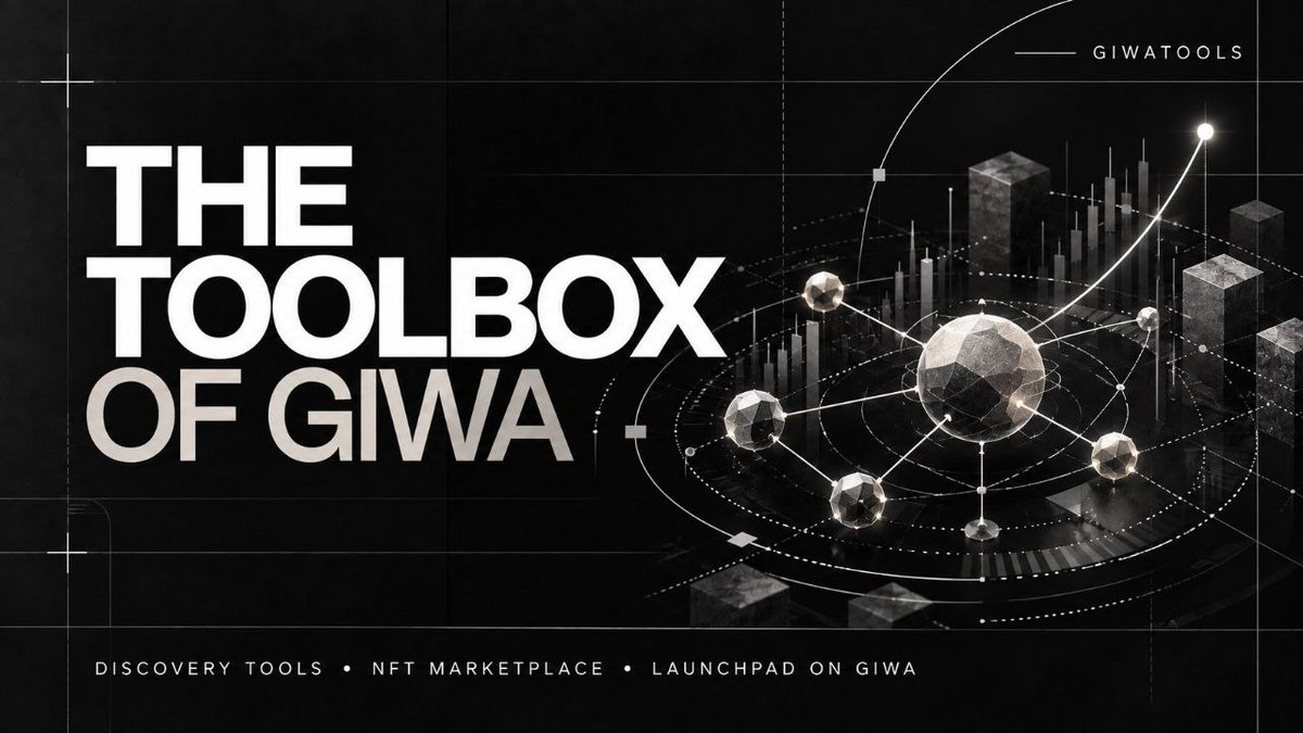 Giwatools's tweet photo. THE TOOLBOX OF GIWA

Discover promising tokens early, track live markets and launch instantly with creator fees.

Everything you need to explore, build and grow on GIWA. inside one powerful platform.

This is GiwaTools. 🛠️🚀 https://t.co/BcE5MJoTlq
