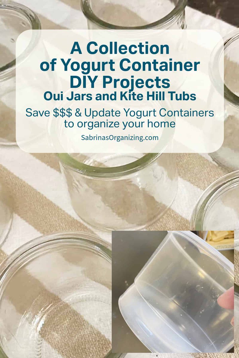 SMQorg's tweet photo. Don't toss that yogurt jar! 
 
I rounded up 10 DIY projects that turn Oui jars and Kite Hill tubs into cute storage for every season. Most take under an hour!
 
https://t.co/NJITVwd0hA
 
#Upcycling #DIYProjects #SabrinasOrganizing https://t.co/pNwRnL1MDZ