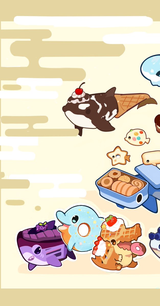 okashitofushigi's tweet photo. お菓子のいきもの集合🐠🦈🐊 https://t.co/ATCLlrq8AD