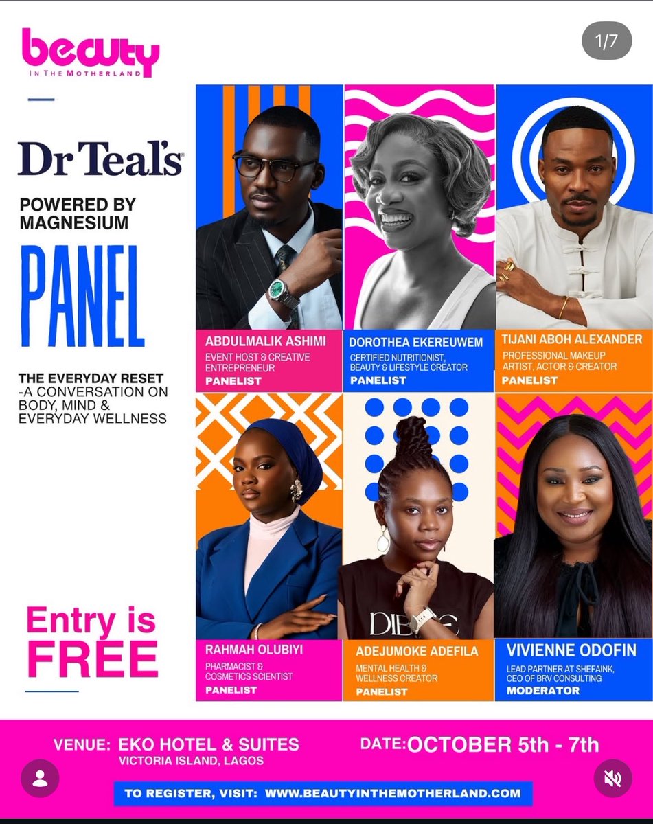dorombaby's tweet photo. Still taking it all in🥺🥺. I'll be speaking at Beauty in the Motherland as a panelist, representing Dr Teal's.

From creating content about beauty and wellness to actually sitting on this panel... wow. God is good❤️ https://t.co/2HaH3GqCqP