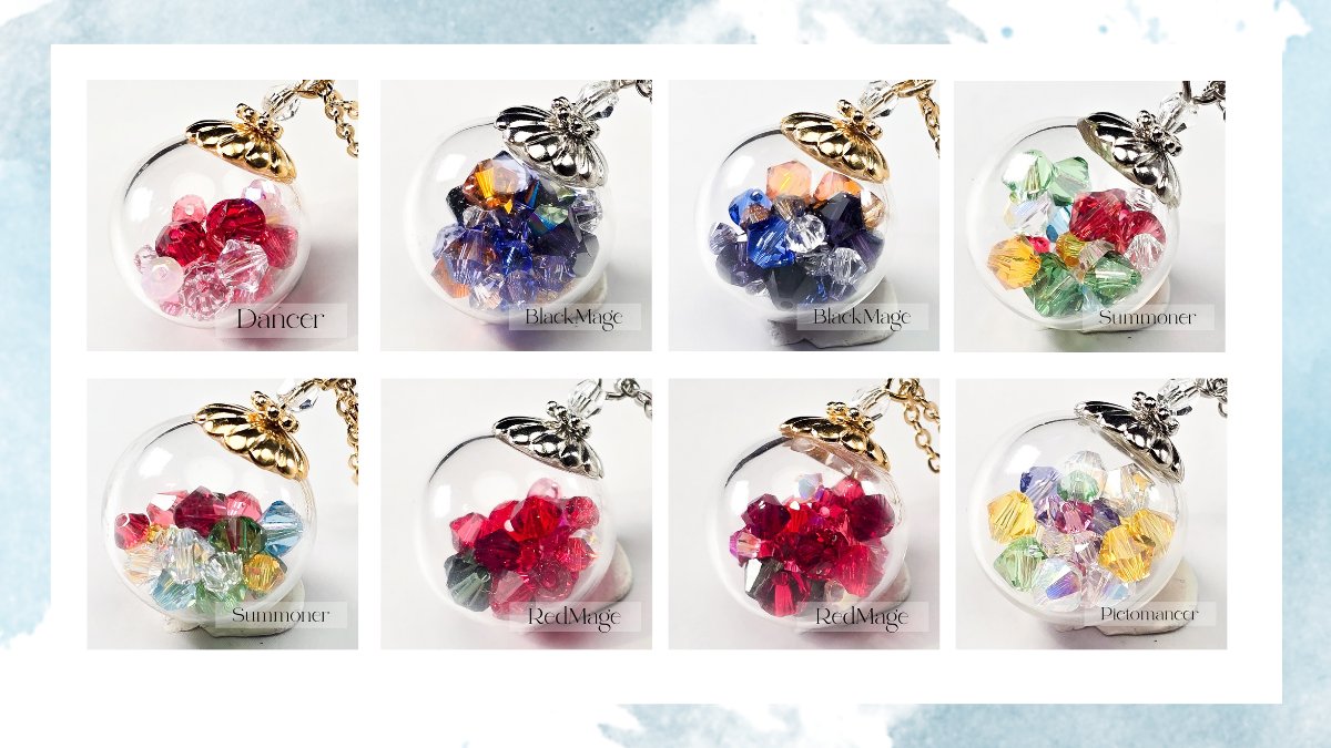 Atelier_Arium's tweet photo. 🎪【頭割り8 お品書き⑥】🎪
ジョブイメージペンダント💎✨

『光彩の器』

――“貴方”が旅の中で見つけた、いくつもの輝き。
その一粒一粒を集め、小さな光の世界へ閉じ込めました。
「ここにあるのは、“貴方”が歩んできた旅路の輝き。」
喜びも、出会いも、思い出も。
そのすべてが色を宿し、“貴方”だけの光となるように――。

💎 『光彩の器』
ジョブイメージ作品一覧
・タンク
https://t.co/eqf7ZJmGJr…

・近接DPS
https://t.co/RN2sRksEKD

・遠隔DPS
https://t.co/z9J9mdmTKT

・キャスターDPS
https://t.co/om67jL4wma

・ヒーラー
https://t.co/MorkBJuZRy

#頭割り8
#頭割り8作品URL
#AtelierArium_お品書き