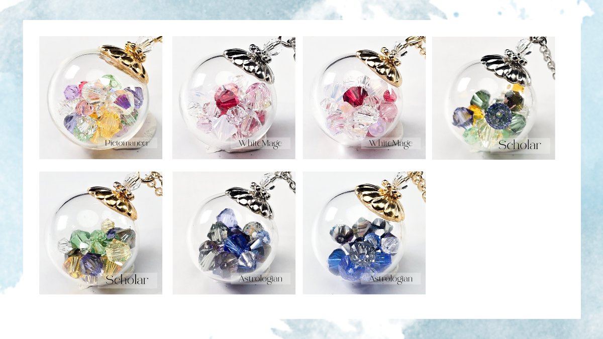 Atelier_Arium's tweet photo. 🎪【頭割り8 お品書き⑥】🎪
ジョブイメージペンダント💎✨

『光彩の器』

――“貴方”が旅の中で見つけた、いくつもの輝き。
その一粒一粒を集め、小さな光の世界へ閉じ込めました。
「ここにあるのは、“貴方”が歩んできた旅路の輝き。」
喜びも、出会いも、思い出も。
そのすべてが色を宿し、“貴方”だけの光となるように――。

💎 『光彩の器』
ジョブイメージ作品一覧
・タンク
https://t.co/eqf7ZJmGJr…

・近接DPS
https://t.co/RN2sRksEKD

・遠隔DPS
https://t.co/z9J9mdmTKT

・キャスターDPS
https://t.co/om67jL4wma

・ヒーラー
https://t.co/MorkBJuZRy

#頭割り8
#頭割り8作品URL
#AtelierArium_お品書き