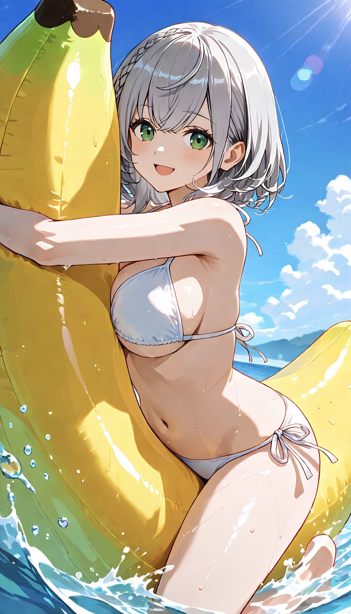 Light_New05's tweet photo. banana boat / バナナボート

Shirogane Noel / 白銀 ノエル
Hololive / ホロライブ

This illustration was created by me.
No nudity, no suggestive intent. https://t.co/tRk9cXWmjg