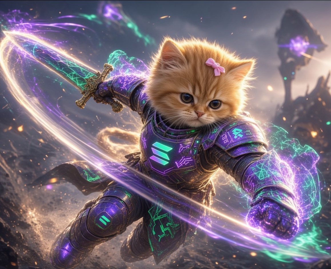 daefromclt's tweet photo. $swordcat 💜⚔️🐈  lets send it higherrr https://t.co/fOQYZAVf84