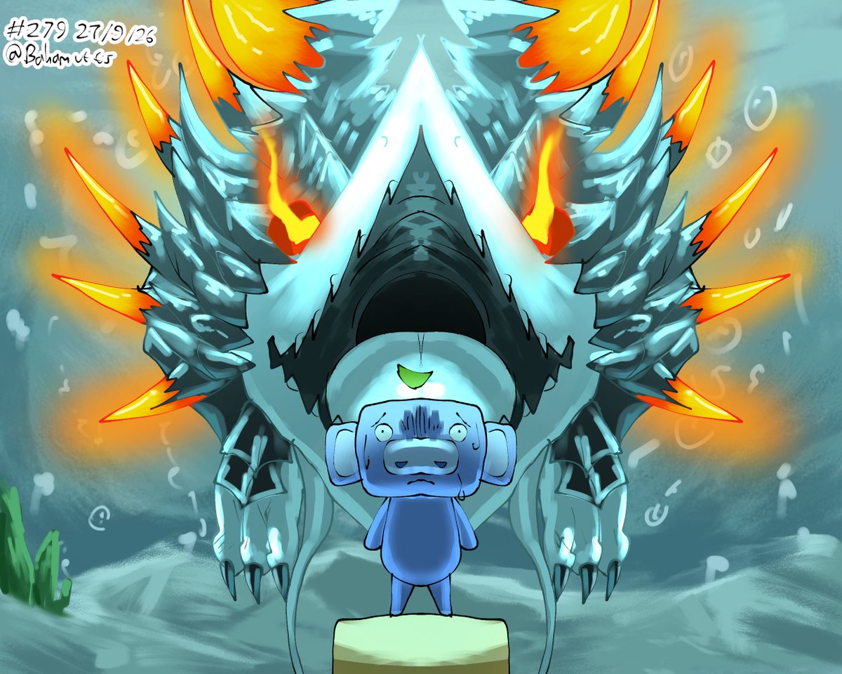bahamutts's tweet photo. Out with the fishes, Wumpus! Have fun with Daliasan :D 🐟🐉 https://t.co/folsda5C2e