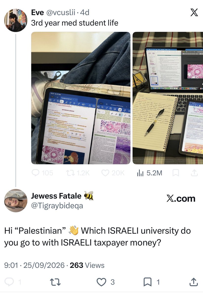Tigraybideqa's tweet photo. YEP I got the block, I am RIGHT, they go to the Israeli funded unis with ISRAELI taxpayer money and also want to 💀 us, we should normalize not sending these ingrates to our universities for free https://t.co/nJuk9sP3jn
