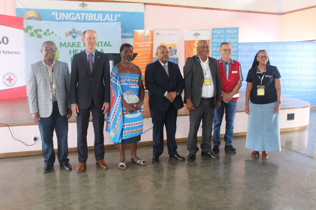 EUinEswatini's tweet photo. Changing the Narrative on Suicide.

The European Union reaffirmed its support for suicide prevention and mental health initiatives in Eswatini at the World Suicide Prevention Day commemoration in  on 25 September, through the EU-supported Khetsimphilo “Choose Life” Programme. https://t.co/aWEEarVCLd