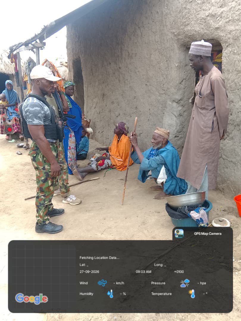 DaChE46's tweet photo. Troops foil kidnapping attempts, rescue 10 victims in Zamfara

By: Zagazola Makama

Troops of Sector 2, Operation FANSAN YAMMA, have foiled two separate kidnapping attempts and rescued 10 victims during ongoing clearance operations aimed at disrupting bandit activities and restoring security in parts of Zamfara State.

Security sources told Zagazola Makama that the operations were conducted on Sept. 27, 2026, along the Tsafe–Funtua Road and at Kade Daba village in Kanoma District of Maru Local Government Area.

In the first incident, troops deployed along the Tsafe–Funtua Road responded to reports of gunfire around the Kwanoni axis in Tsafe LGA.

The troops moved swiftly towards the area and encountered armed bandits, who engaged them in a brief exchange of fire before being overwhelmed by the troops’ superior firepower.

The bandits subsequently abandoned their operation and fled into the surrounding terrain.

Before the arrival of the troops, the assailants had set fire to a commercial vehicle. The occupants were, however, successfully evacuated, while troops secured the vehicle and prevented further damage.

Six persons in another vehicle that reportedly lost control during the attack were also safely rescued by the troops.

The troops subsequently secured the highway and cleared the affected section to facilitate the safe movement of motorists.

In a separate intelligence-driven operation, troops responded to information about an abduction at Kade Daba village in Kanoma District, Maru LGA.

The troops immediately deployed to the area and engaged the kidnappers, forcing them to abandon their captives and flee.

Three victims were rescued at the scene, while a follow-up search operation in the surrounding area led to the recovery of one additional victim.

This brought the total number of victims rescued during the second operation to four.

In all, 10 persons were rescued from the two separate kidnapping attempts.

The rescued victims are currently receiving necessary care and assessment before being reunited with their families.

The operations underscore the continued efforts by troops of Operation FANSAN YAMMA to maintain pressure on armed groups operating along major highways and rural communities in the North-West, while improving the safety of civilians and road users.
