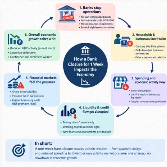 thearjunkrisna's tweet photo. What if banks stops working for a week, yes the amount of cashflow and liquidity in the system get affected.

#banks #economy https://t.co/KrYL0DaGl1