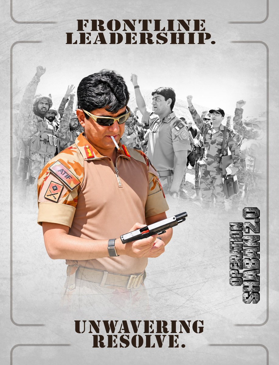 Mamakiprinces's tweet photo. Frontline Leadership. Unwavering Resolve.
Leading from the front, shoulder to shoulder with the troops.
#آپریشن_شعبان2
#نئے_صوبے_بھرپور_ترقی
#OperationShaban2
#IndianProxies https://t.co/TQsEzkk4re