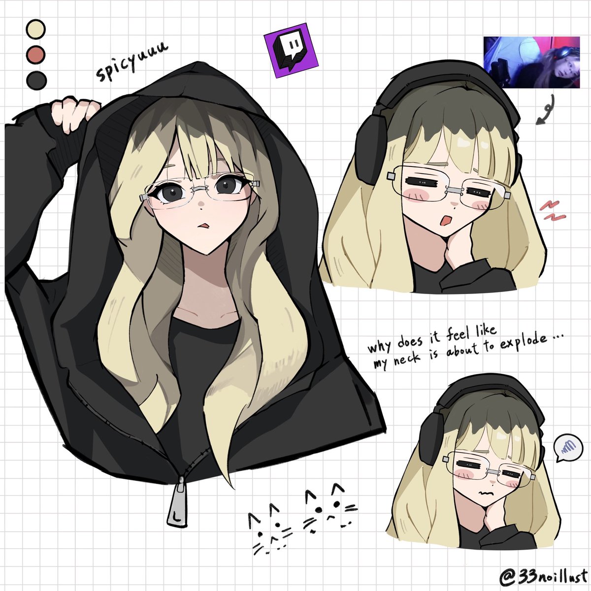 33noillust's tweet photo. FA https://t.co/7FBQaV6GdW