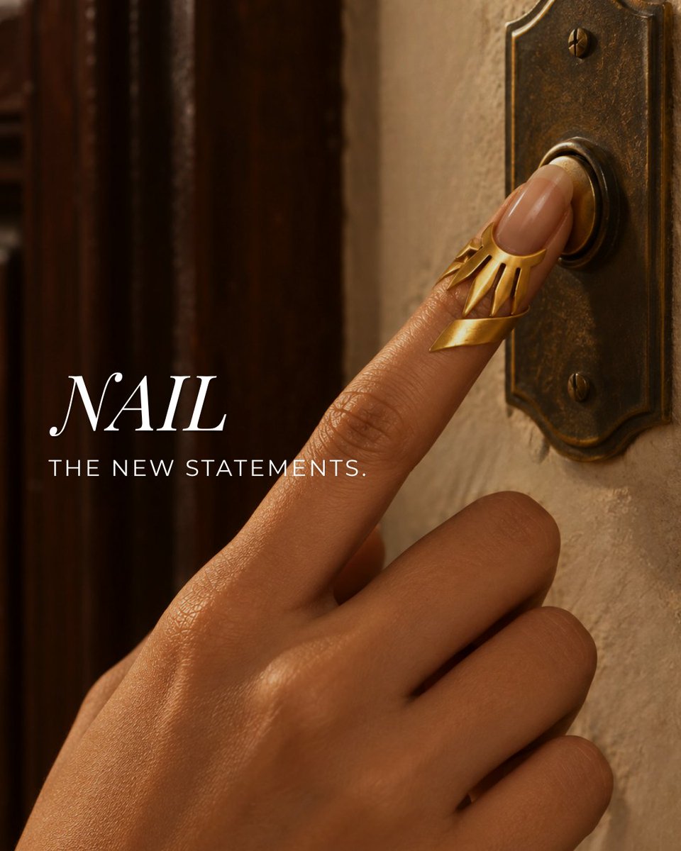 SuhaniPittie's tweet photo. Jewellery, pushed till the edge. #Nailrings
From our new collection 'Starry Nights'✨
Online and Instore
#SuhaniPittie #Jewellery #NewCollection #Rings #Statementrings #ringstack #mumbai #delhi #hyderabad #jaipur #india #asia #bengaluru https://t.co/TJN9S7wBpC