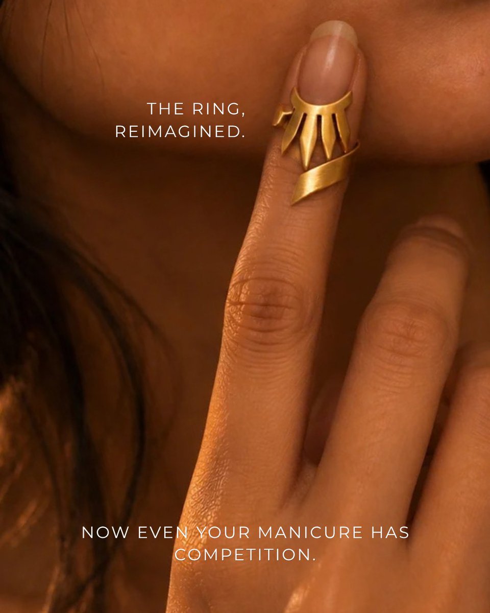 SuhaniPittie's tweet photo. Jewellery, pushed till the edge. #Nailrings
From our new collection 'Starry Nights'✨
Online and Instore
#SuhaniPittie #Jewellery #NewCollection #Rings #Statementrings #ringstack #mumbai #delhi #hyderabad #jaipur #india #asia #bengaluru https://t.co/TJN9S7wBpC