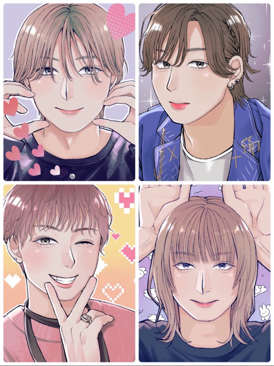 kana_pepe_8's tweet photo. EBiDAN強化月間！いっぱい描いた〜☺️
#今月描いた絵を晒そう https://t.co/20KMMqXAHJ