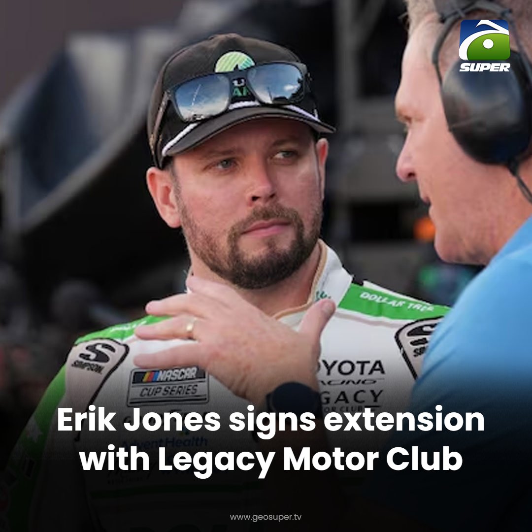 geosupertv's tweet photo. Jones signs extension! 🏎️
Read More: https://t.co/MBEJlJNDpm
#ErikJones #LegacyMotorClub https://t.co/E265gAb0AO