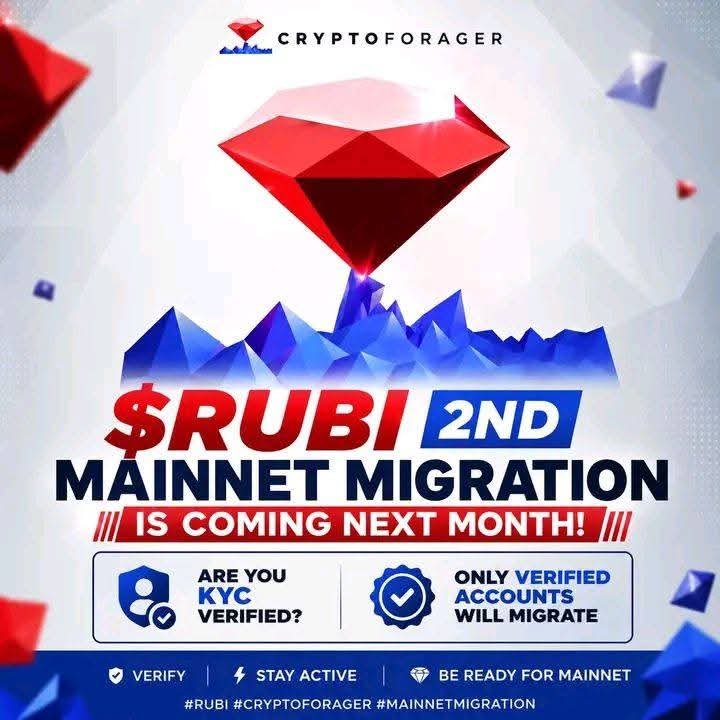RubiKYC's tweet photo. Big update Rubi Network 

🎉 THE WAIT IS OVER! MIGRATION REOPENS SEPTEMBER 30! 🚀
Congratulations to all our patient and wonderful Rubi Community members! ❤️
🔐 IMPORTANT:

To keep the process safe, only a limited amount can be migrated at a time.
We will increase the limit gradually as we confirm that everything is safe and working well.

🎉 Congratulations to us all!

Rubi Migration is back! 🚀💎