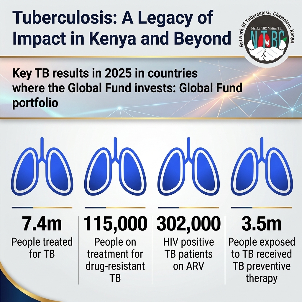 TBChampions_ke's tweet photo. Over 7.4 million people treated for TB. 302,000 HIV-positive patients on lifesaving ARVs. The impact of targeted investment is clear. We are making progress, but the journey to #EndTB continues. Read more >>> https://t.co/Xbwb3WlQO3
#TBResults #FightForImpact #GlobalHealthData https://t.co/8MeFK9BRsz