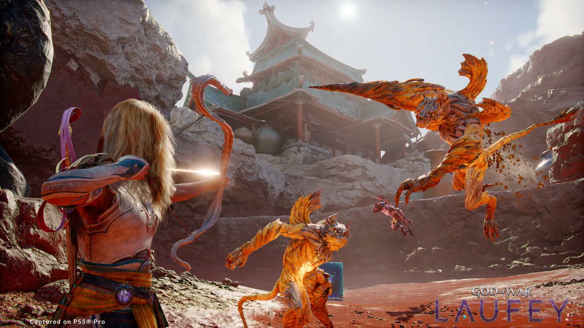 BlueGamingSA's tweet photo. 🚨 إليكم أبرز المعلومات الجديدة حول لعبة God of War Laufey ⬇️

كشف أستوديو Santa Monica عن سلاح Faye الجديد وهو Serpent Bow، قوس مسحور يتخذ شكل الأفعى ويمكن إستخدامه بسرعة في القتال القريب والبعيد.

🔹يقدم القوس نمطين للهجوم:

▪️نمط Precision Mode: مخصص للتصويب الدقيق وشحن ما يصل إلى 5 سهام لإطلاقها دفعة واحدة.

▪️نمط Hip-Fire Mode لإطلاق مجموعة سريعة من السهام أثناء الحركة.

🔹تتوفر أنواع مختلفة من السهام تشمل الإطلاق السريع، والإنفجارات، وإستهداف عدة أعداء وهذا يسمح بتغيير أسلوب اللعب بحسب الموقف.

🔹يمكن أيضًا تغيير Serpent Scales الخاصة بالقوس، حيث تؤثر في مظهره وأسلوب اللعب من خلال مزايا مختلفة مع إمكانية فتح مهارات جديدة لتطوير قدراته.

🔹كما ستتمكن Faye من تخصيص الدروع والسيف والقوس وCatalysts، مع إختلاف الإحصائيات والمزايا والتأثيرات لتناسب أساليب لعب متعددة.

🔹لعبة God of War: Laufey  قادمة يوم 16 فبراير 2027 حصريا على PS5.