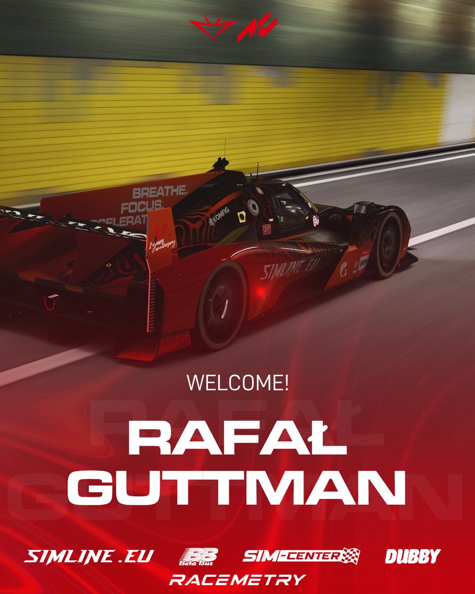 SimlineRivalsRT's tweet photo. WELCOME TO SRRT — RAFAŁ GUTTMANN! 🇵🇱🔥

We’re extremely happy to welcome Rafał Guttmann to Simline Rivals Racing Team!

Welcome to SRRT, Rafał! 🤝🔥 https://t.co/EFSEQfvca2