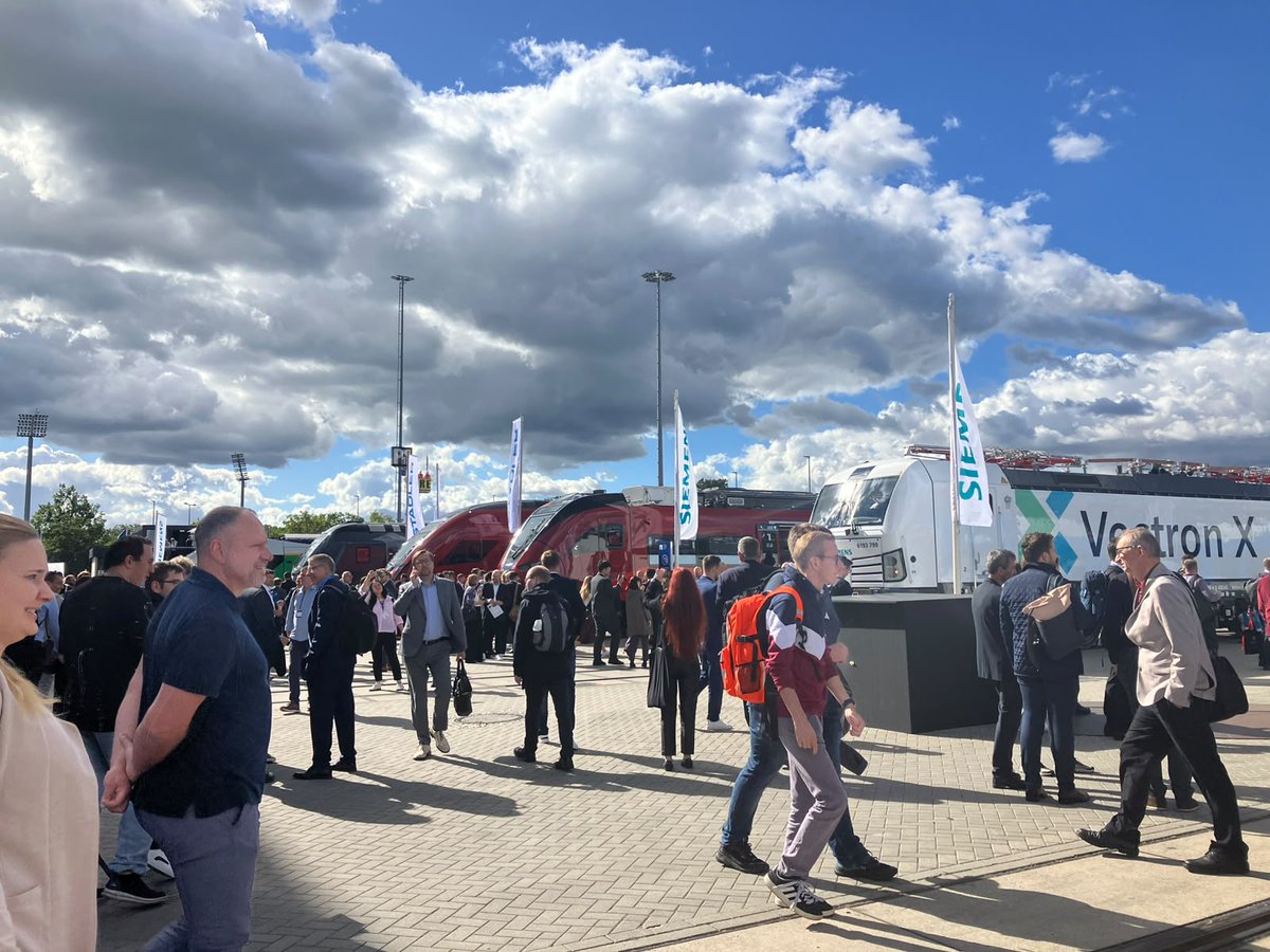 LightRailSSB's tweet photo. LRSSB's Laura and Craig had a great time at last weeks' InnoTrans event in Berlin!🚊

It was brilliant to network across multiple sectors, alongside visiting exhibitors and listening to speakers!😃

#Innotrans2026 #LRSSB https://t.co/i1B0p0bzft