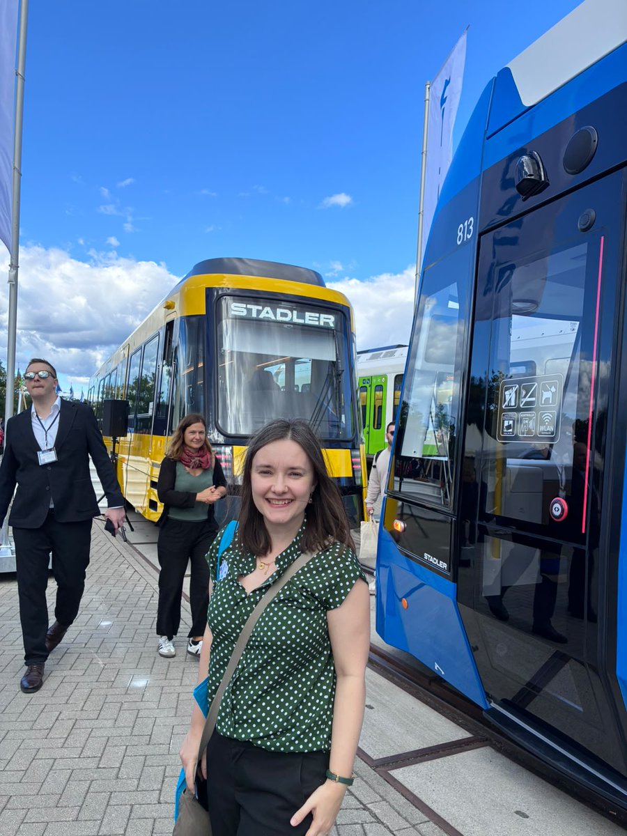 LightRailSSB's tweet photo. LRSSB's Laura and Craig had a great time at last weeks' InnoTrans event in Berlin!🚊

It was brilliant to network across multiple sectors, alongside visiting exhibitors and listening to speakers!😃

#Innotrans2026 #LRSSB https://t.co/i1B0p0bzft