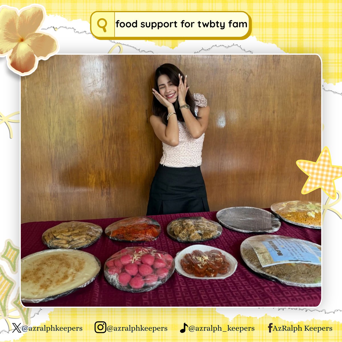 azralphkeepers's tweet photo. ANOTHER FOOD SUPPORT FOR THE CASTS AND PRODUCTION OF THE WAY BACK TO YOU!

Another little way for us to show our love and support for the amazing cast and hardworking production team of The Way Back to You. We hope these simple treats can give everyone a little extra energy and comfort as they continue working hard behind the scenes to bring this beautiful project to life.

To the entire cast and production team, thank you for all your time, effort, dedication, and passion. We truly appreciate everything you do to make The Way Back to You something special. We hope you enjoy these little treats from us and know that there are people who are cheering you on every step of the way. 

From AzRalph Keepers, with lots of love and support. 
Wishing everyone safe smooth, and successful filming. We can’t wait to see the story unfold! ✨💙💛

Keep going, The Way Back to You team! We’re always rooting for you! 🫶🎬

#TheWayBackToYou #AzRalph #TrisLia