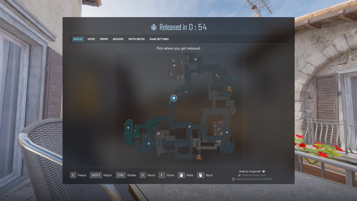 Angel_foxxo's tweet photo. Prophunt 2.0 is out for CS2! 🪑

- New third-person camera
- Slide, rotate and tip over your frozen prop
- Leave decoy clones to fool seekers
- Seekers pick where they drop in
- Missed shots cost seekers health

Dust2, Mirage, Inferno, Nuke &amp; Office all updated on the Workshop 👇 https://t.co/N6czO2CtDp