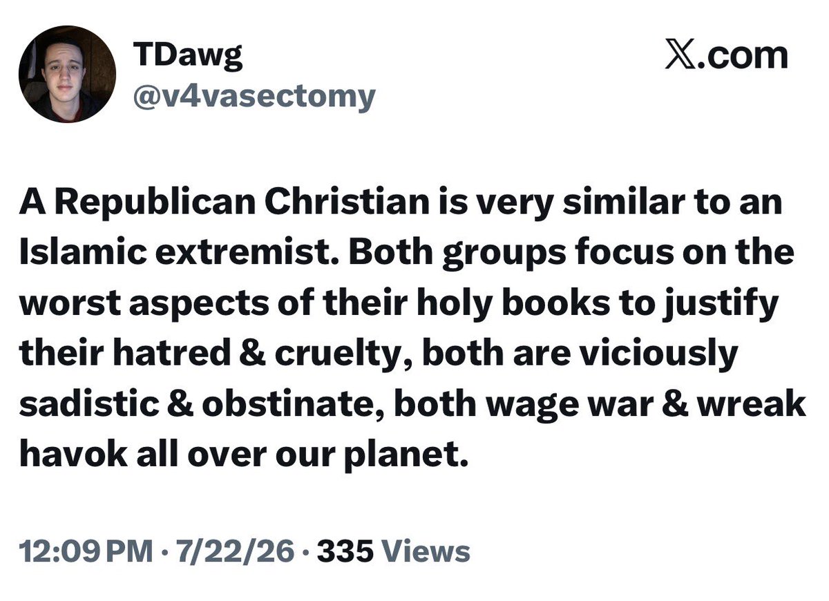 ScottPresler's tweet photo. This individual below is voting democrat this November, by the way. 

Staying home will enable our oppressors. 

30% of Christians are NOT registered to vote. https://t.co/5YQabQfQZa