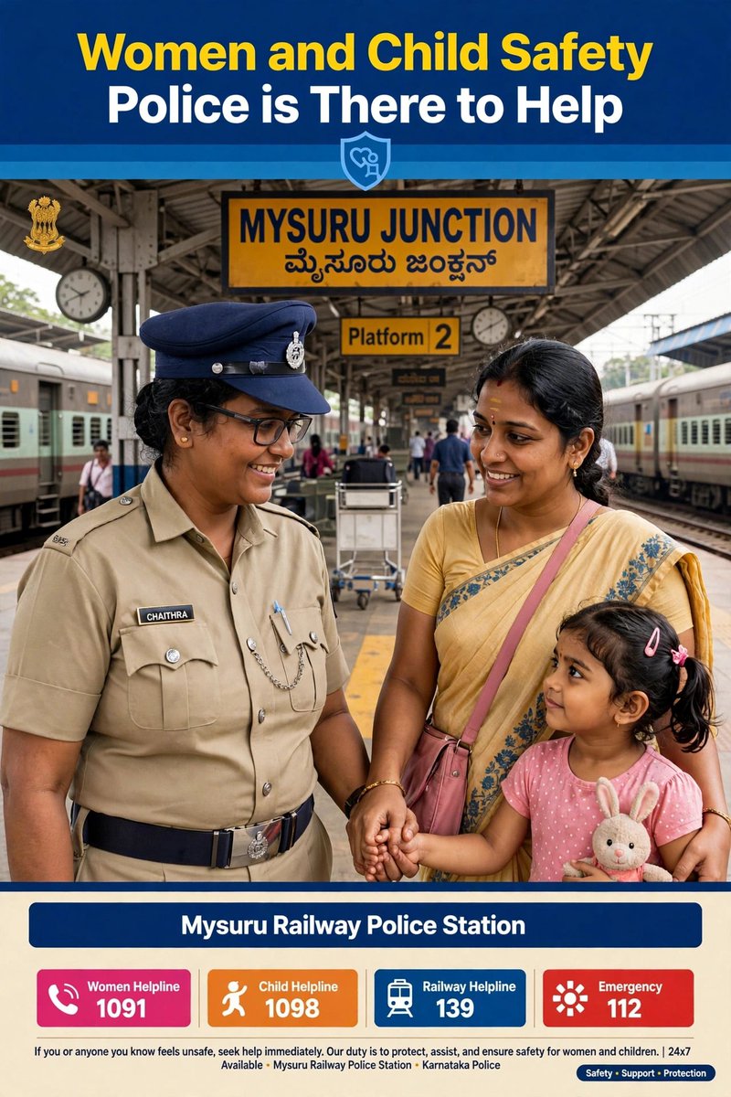 MysorePs's tweet photo. @KarnatakaCops 
@SWRRLY 
@CPMysuru 
@KARailwayPolice
@cpimysorerly
@DspRly https://t.co/GoVWW8SXh4